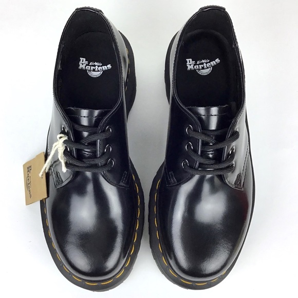 Dr. Martens 1461 Quad Platform Leather Oxfords - Picture 3 of 7